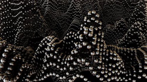 Esferas oscuras de bucle 4K