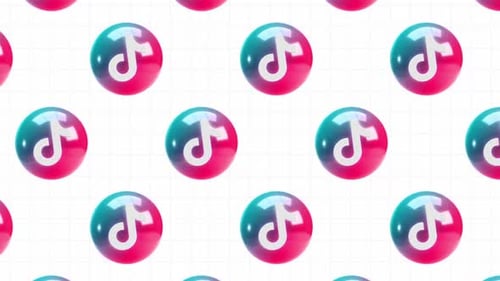 Tiktok Icon Animation Background