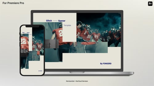 Dynamic Glitch Opener with Minimalist Text Animation