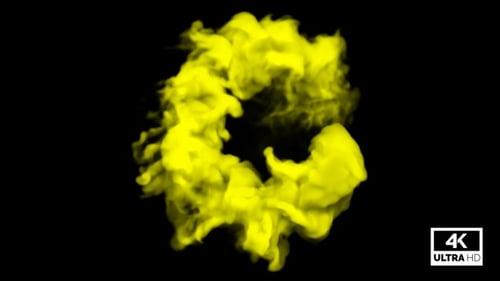 Yellow Fluid Smoke Burst Transition