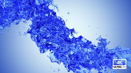 Twisted Blue Water Splash V8