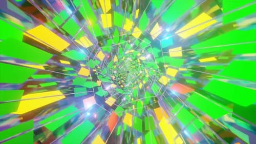 Abstract seamless geometric background. Color looped animation.