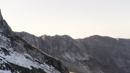 Snow covered mountain slope