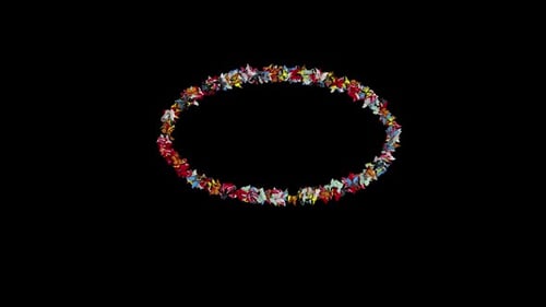 Colorful Butterfly Swarm Reveal Transition