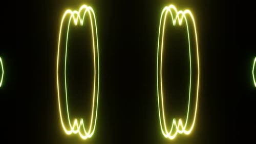 Figure pulsée au néon de lignes lumineuses clignotantes
