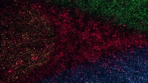 Colorful Sparkling Particle Trails Abstract Background