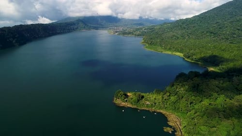 Buyan Lake in the Mountains