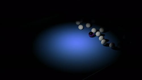 3D-Billard-Animation