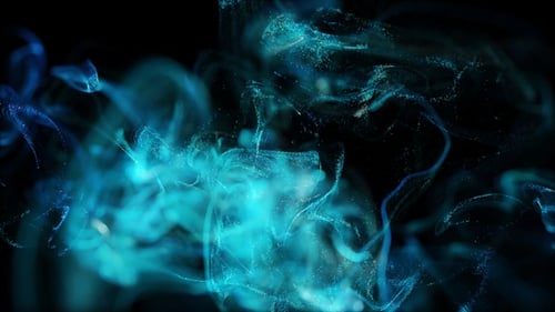 Glowing Particles Fluid Background Loop