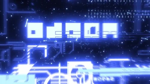 Futuristic Digital Circuit Board Technology Background