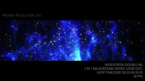 Blue Galaxy Stars Background