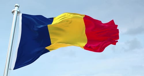 Realistic National Flag Waving Seamless Loop Animation