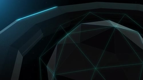 Abstrakter 3D-Technologieschleife