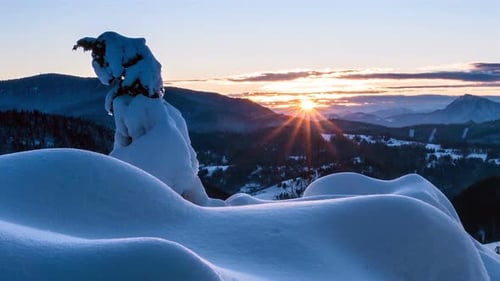 Sonnenaufgang Winter