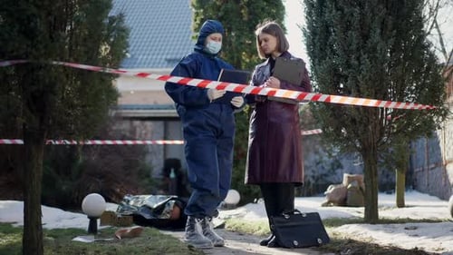 Crime Scene Investigation with Officer and Civilian
