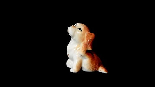 Shooting of a Statuette of a Dog 30