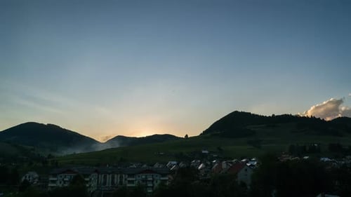 Sonnenuntergang im Sommer