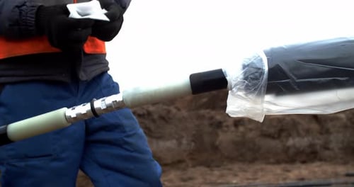 Connecting Cable Outdoors in an Urban Environment