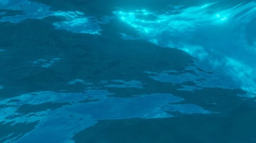Shimmering Underwater Light Rays Animation