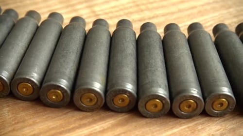 Patronenhülle aus dem Maschinengewehr
