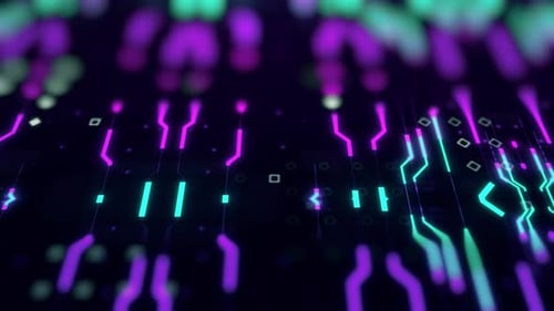 Fundo de dados de linhas de tecnologia abstrata