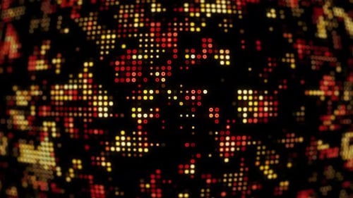 Fondo abstracto de líneas de cuadrícula y puntos