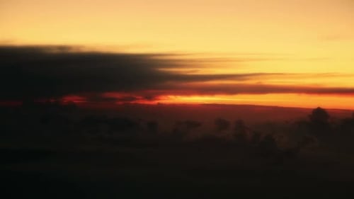 Scenic Golden Sunset and Horizon Line