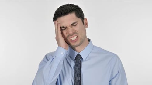 Headache Businessman in Stress