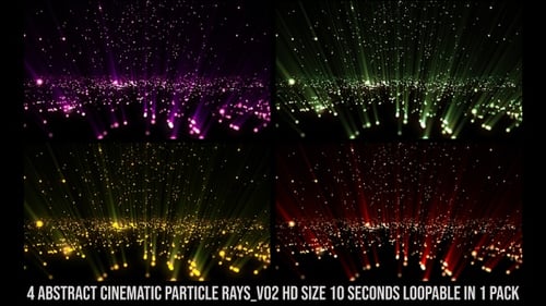 Cinematic Particle Rays Pack V02