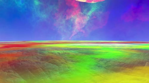 3D rendered Animation of a Alien World