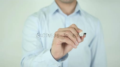 Business To Business, Writing On Screen