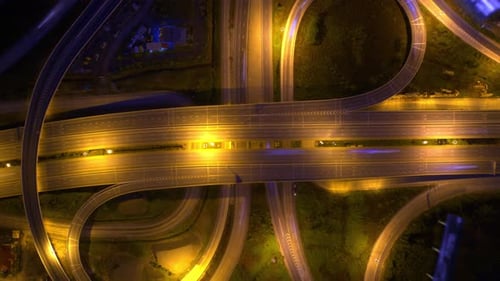 4K : autoroute hyperlapse de métrage pour le concept de transport.