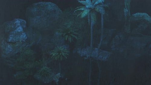Late Night Cold Rain - Rain Falling By The River - Rain In The Forest And Mountains At Night
