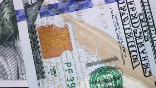 USD US dollar, banknotes, paper money, bills, 100 dollars, exchange rate, currency.