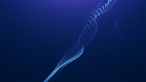 Fondo particular de línea de onda de punto azul abstracto