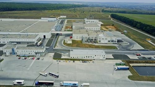 Extérieur de l'usine moderne