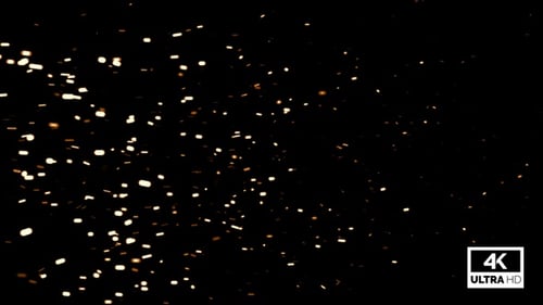 Dynamic Glowing Sparks Overlay Effect