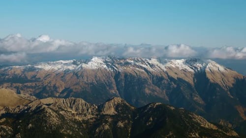 - Picturesque Aerial View of Mountain Range