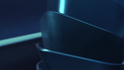 Futuristic Abstract Logo Reveal with Blue Light