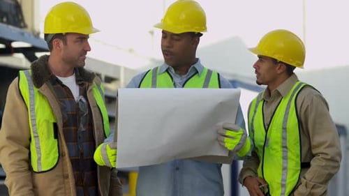 Portrait of construction workers