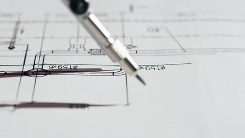 Plan Blueprint Closeup