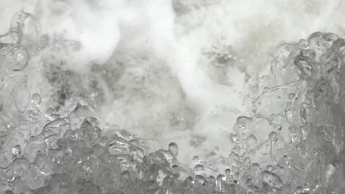 Close Up of Raging White Water