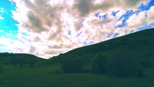 UHD Mountain Meadow Timelapse en verano