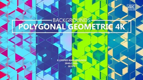 Polygonal Geometric Gradient Backgrounds