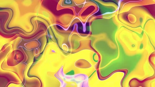 Abstract Fluid Organic Shapes Background Animation