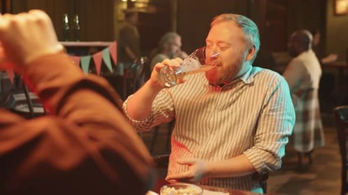 Spending Evening In Pub