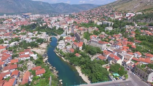 Luftaufnahme von Mostar, Bosnien-Herzegowina