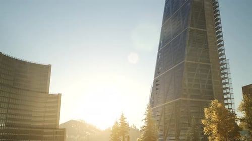 Skyline de la ciudad de Londres al atardecer