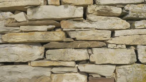 Close Up View of Stone Wall Texture