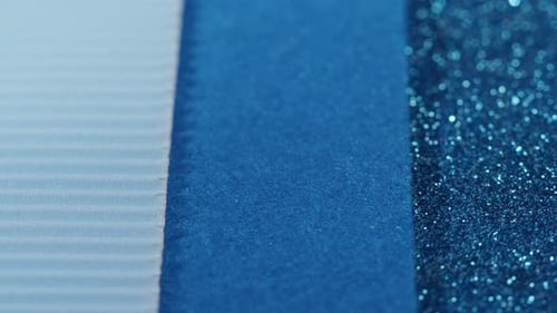 Blue Gradient with Glitter Palette Texture Bright Shimmer Closeup Shiny Sparkle Abstract Background